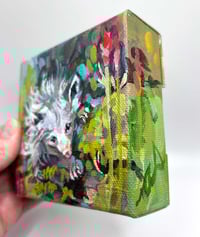 Image 3 of Wilber – 4x4" opossum painting