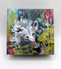 Image 1 of Wilber – 4x4" opossum painting