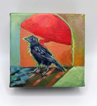 Image 2 of At Sunset — crow painting