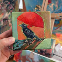 Image 1 of At Sunset — crow painting