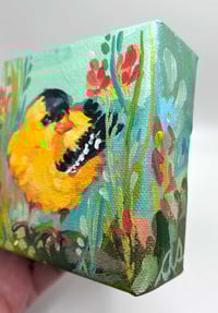 Image 2 of Goldie No. 3 — american goldfinch painting