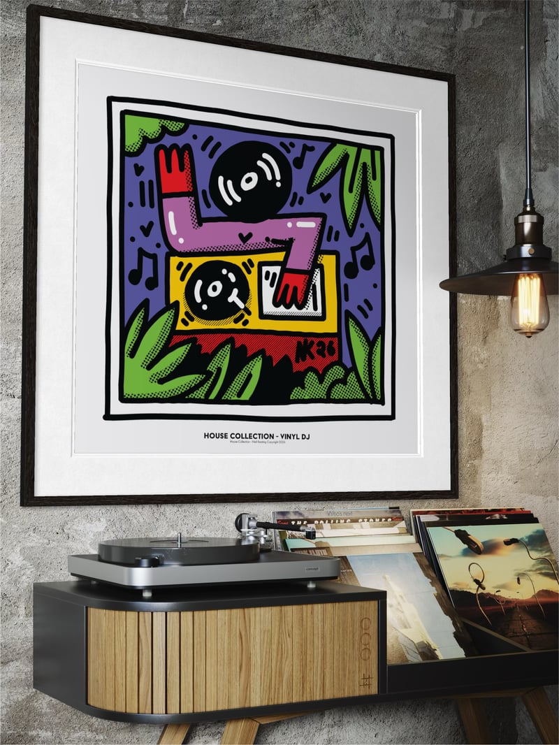 House Collection Vinyl DJ Fine Art Print