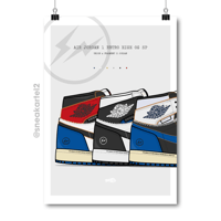 Image 1 of Sneaker Poster Air Jordan 1 x Fragment x Union L.A. Collection 2026