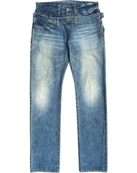Image 2 of Cabane de Zucca "Double Waist Bucket" Denim - 32