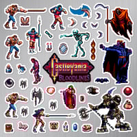 Image 2 of Castlevania: Bloodlines Sticker/Magnet Sets (43 Pieces)