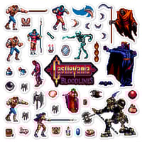 Image 1 of Castlevania: Bloodlines Sticker/Magnet Sets (43 Pieces)