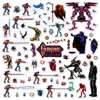 Image 1 of Castlevania: Bloodlines Sticker/Magnet Sets (74 Pieces)