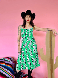 Image 1 of Spaghetti Slip Dress in Sssnakes