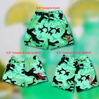 Image 1 of Baja Teal Woodland Camo X Shorts