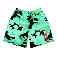 Image 4 of Baja Teal Woodland Camo X Shorts