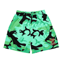 Image 5 of Baja Teal Woodland Camo X Shorts