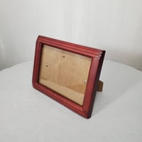 Image 11 of Burgundy 5x7 Wood Picture Frame, Fluted Sides, Real Glass, #985
