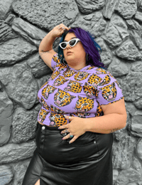 Image 5 of Classic Crew Cheetah Head Tee by Nooworks