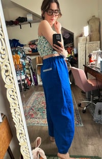 Image 3 of Cobalt Linen Summer Pant Pre-Order