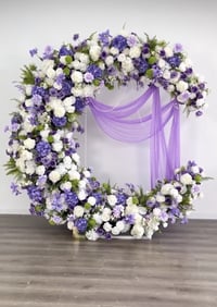 Liliac & White Half Moongate