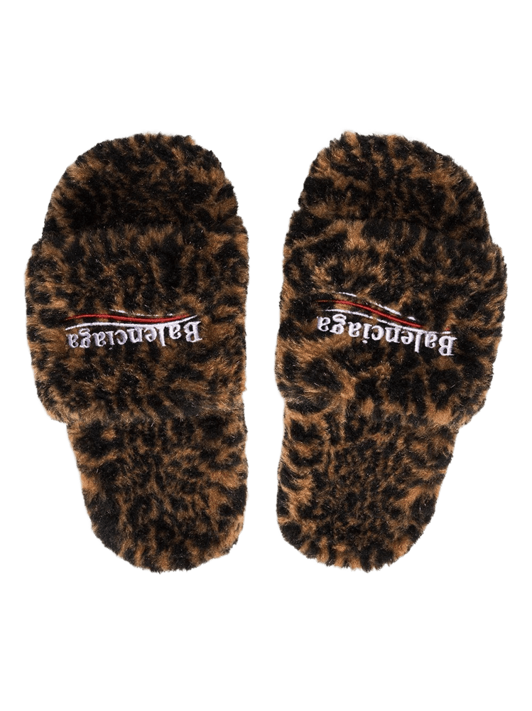 Image of Balenciaga Leopard Slides
