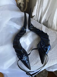 Image 6 of Filagree Succubus Horns | Blue | Large