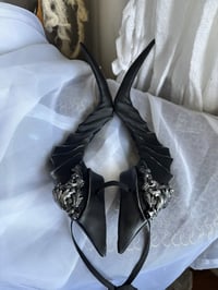 Image 6 of Filagree Succubus Horns | Silver | Large
