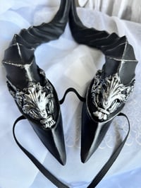 Image 7 of Filagree Succubus Horns | Silver | Large