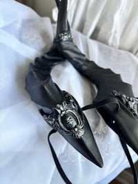 Image 8 of Filagree Succubus Horns | Silver Glitter | L