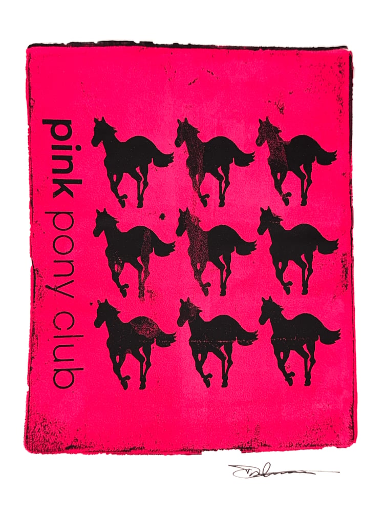 Image of Pink Pony Original Monoprint