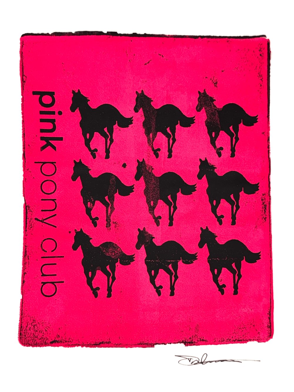 Image of Pink Pony Original Monoprint