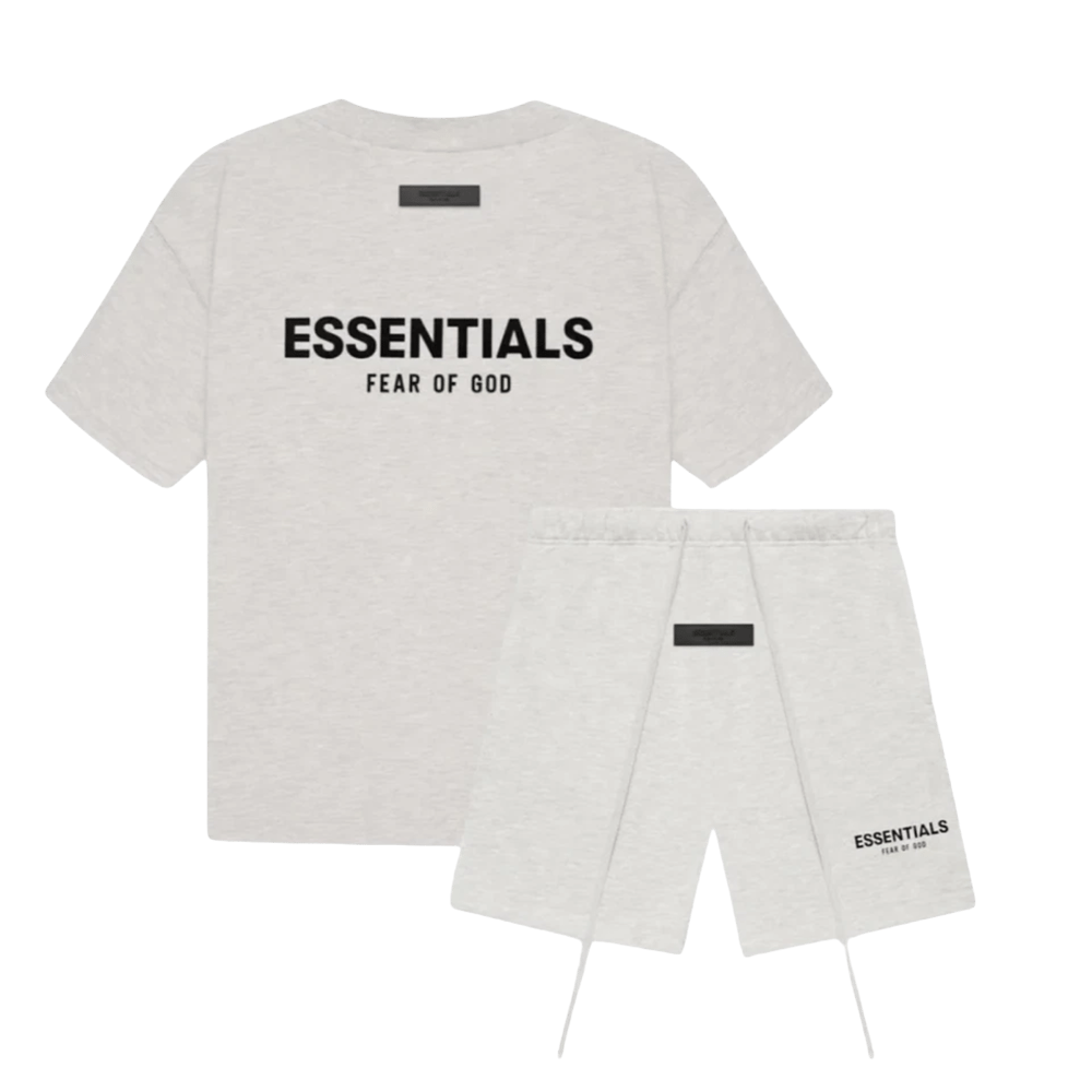 Image of Fear of God Essentials Oatmeal Short Set