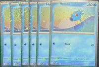 Horsea Lot of 6 - 137 (Cosmo Holo) - SV: Scarlet & Violet Promo Cards