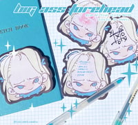 Image 1 of big ass forehead: blue archive sticky notes