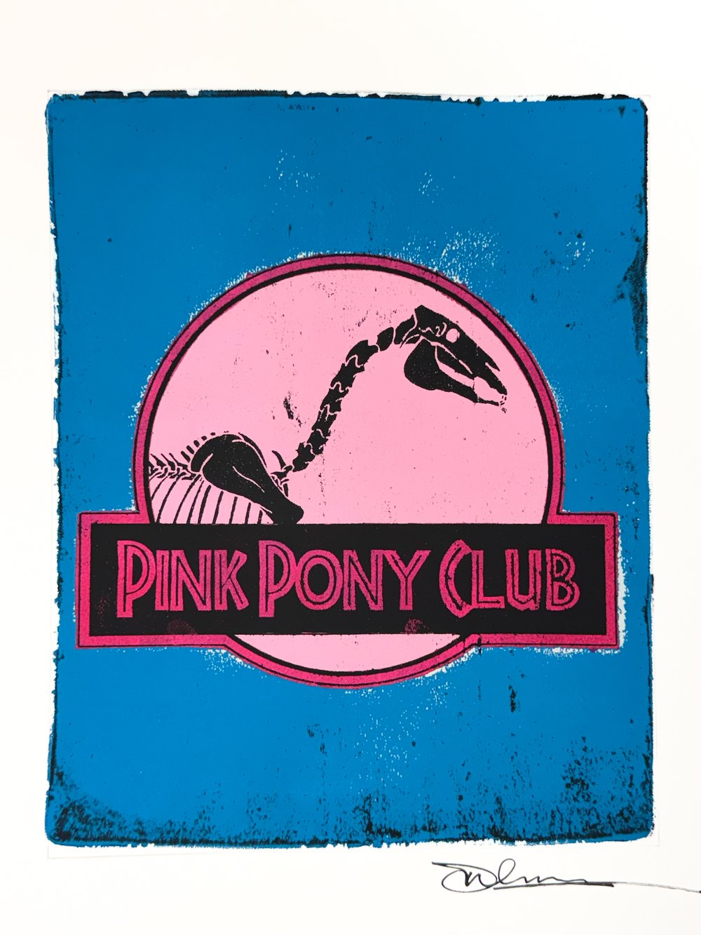 Image of Jurassic Pony Park Original Monoprint