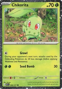 Chikorita (Cosmos Holo) - Near Mint