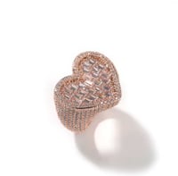 Image 1 of Iced Heart Ring