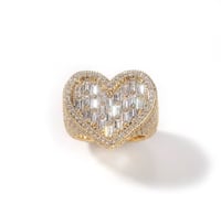 Image 2 of Iced Heart Ring