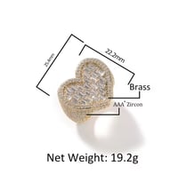 Image 4 of Iced Heart Ring