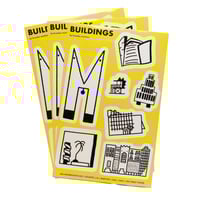Buildings! Sticker Sheet