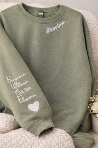 Personalized Crewneck Sweatshirt (Collar and sleeve)