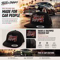 Image 2 of Black Tacos & Tailpipes 5-Panel Mesh Trucker's Hat