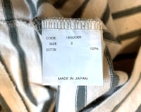 Image 6 of Uru Japan 2019ss Kazuyuki Kumagai boat neck striped shirt, size 3 (L)