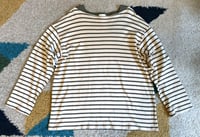 Image 1 of Uru Japan 2019ss Kazuyuki Kumagai boat neck striped shirt, size 3 (L)