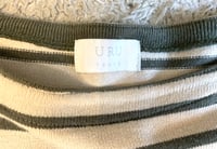 Image 3 of Uru Japan 2019ss Kazuyuki Kumagai boat neck striped shirt, size 3 (L)