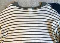 Image 2 of Uru Japan 2019ss Kazuyuki Kumagai boat neck striped shirt, size 3 (L)