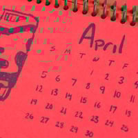 Image 4 of Miami Risograph Calendar 2026