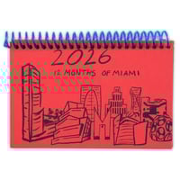 Image 1 of Miami Risograph Calendar 2026