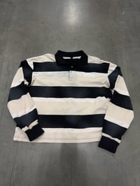 Neutral Striped Polo  