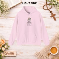 Image 3 of Faith Lion Hoodie - "Be Strong and Brave, Trust the Lord" Christian Inspirational Sweatshirt
