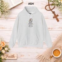 Image 7 of Faith Lion Hoodie - "Be Strong and Brave, Trust the Lord" Christian Inspirational Sweatshirt