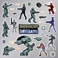Image 2 of RoboCop versus The Terminator Sticker/Magnet Sets (25 Pieces) 