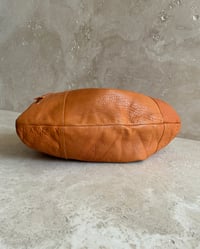 Image 10 of ORANGE TAN LEATHER DRAWSTRING BAG