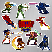 Image 2 of Justice League Task Force Sticker/Magnet Sets (10 Pieces) 