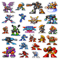 Image 1 of Mega Man: The Power Battle Arcade Sticker/Magnet Sets (24 Pieces)